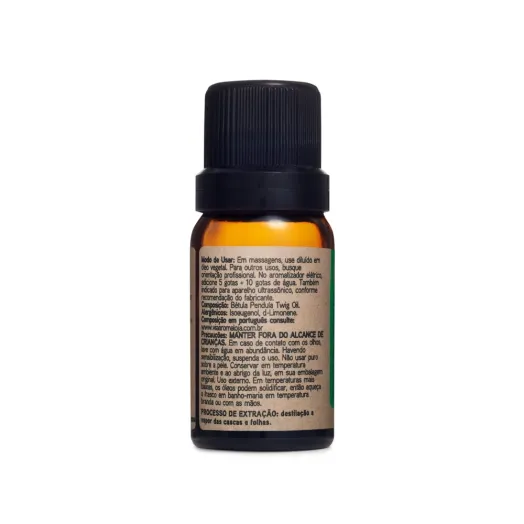 Óleo Essencial Bétula Doce Via Aroma - 5ml Produto Óleo Essencial Bétula Doce Via Aroma - 5ml