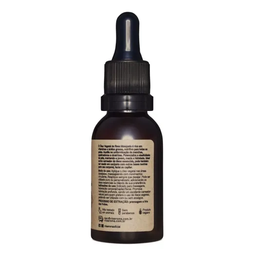 Óleo Vegetal de Rosa Mosqueta Via Aroma - 30ml Produto Óleo Vegetal de Rosa Mosqueta Via Aroma - 30ml