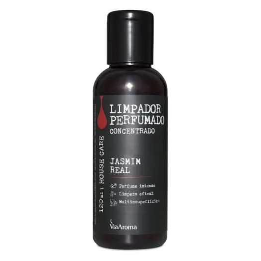 Limpador Perfumado Concentrado Jasmim Real Via Aroma - 120ml Produto Limpador Perfumado Concentrado Jasmim Real Via Aroma - 120ml