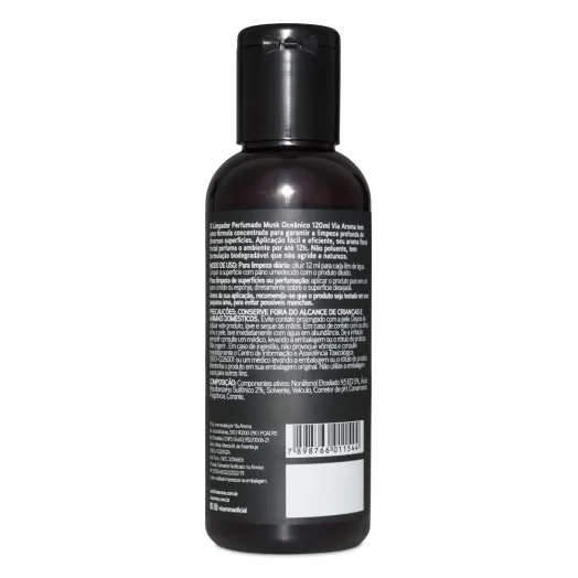 Limpador Perfumado Concentrado Musk Oceânico Via Aroma - 120ml Produto Limpador Perfumado Concentrado Musk Oceânico Via Aroma - 120ml