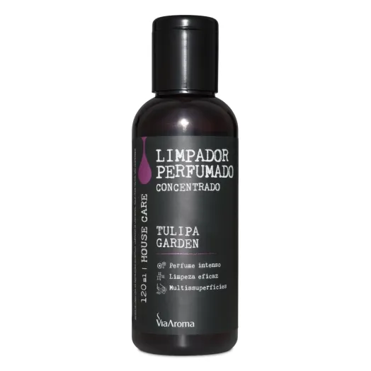 Limpador Perfumado Concentrado Tulipa Garden Via Aroma - 120ml Produto Limpador Perfumado Concentrado Tulipa Garden Via Aroma - 120ml