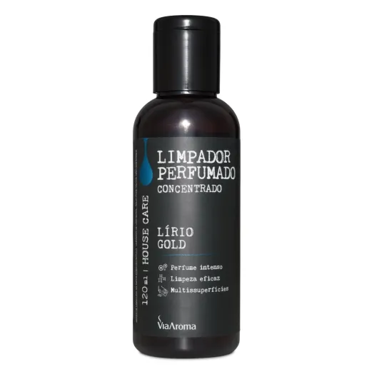 Limpador Perfumado Concentrado Lírio Gold Via Aroma - 120ml Produto Limpador Perfumado Concentrado Lírio Gold Via Aroma - 120ml