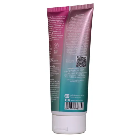 Loção Corporal Desodorante Intense Passion Via Aroma - 200ml Produto Loção Corporal Desodorante Intense Passion Via Aroma - 200ml