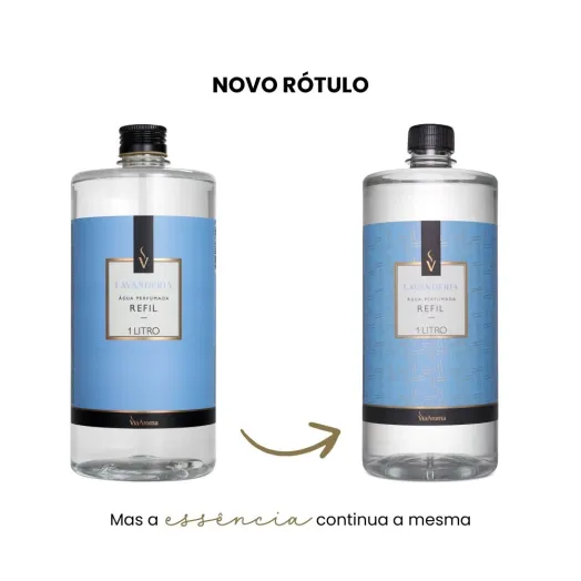 Refil Água Perfumada Lavanderia Via Aroma - 1l Produto Refil Água Perfumada Lavanderia Via Aroma - 1l