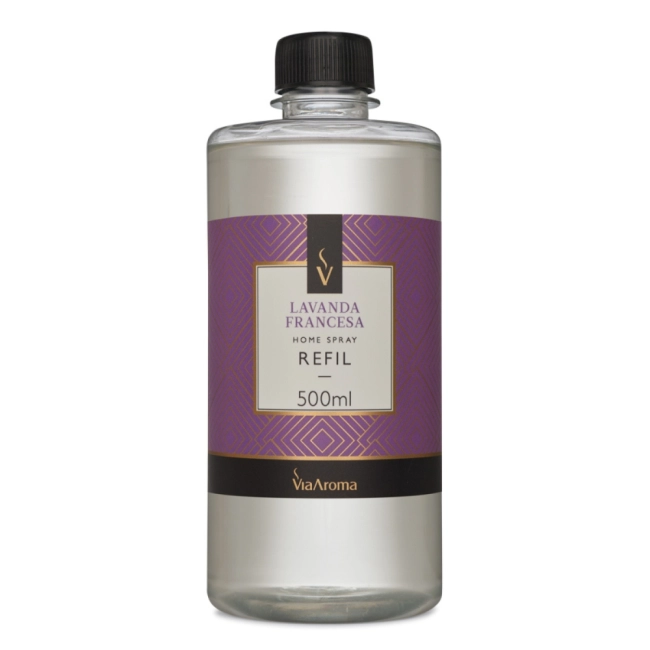 Refil para Home Spray Lavanda Francesa Via Aroma - 500ml
