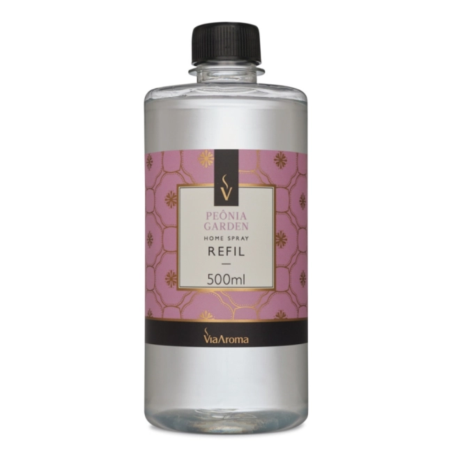Refil para Home Spray Pe&ocirc;nia Garden Via Aroma - 500ml