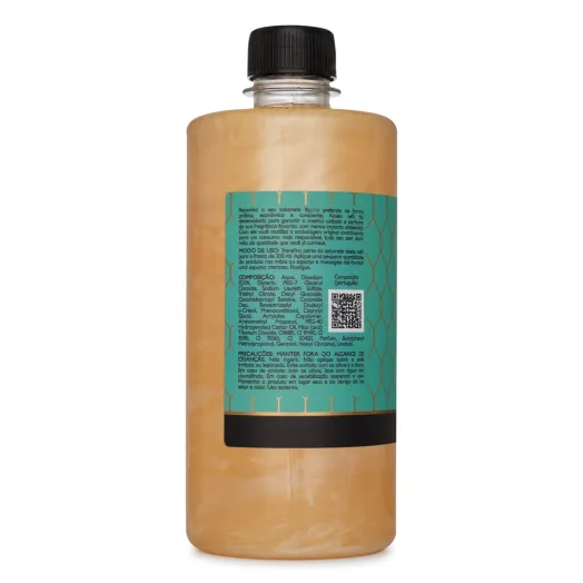 Produto Refil Sabonete Líquido Desodorante Bamboo Fresh Via Aroma - 500ml