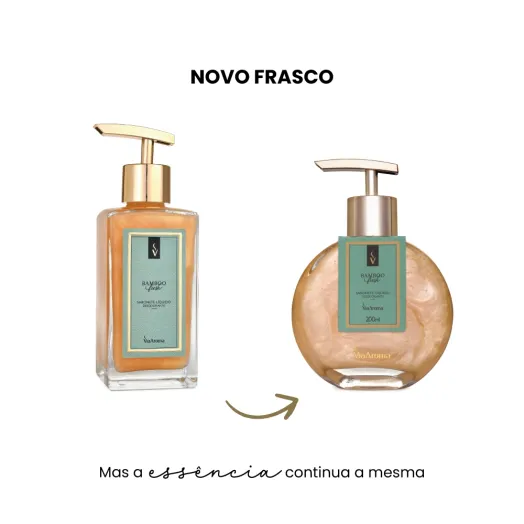 Sabonete Líquido Desodorante Bamboo Via Aroma - 200ml Produto Sabonete Líquido Desodorante Bamboo Via Aroma - 200ml