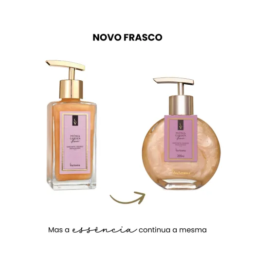 Sabonete Líquido Desodorante Peônia Garden Via Aroma - 200ml Produto Sabonete Líquido Desodorante Peônia Garden Via Aroma - 200ml