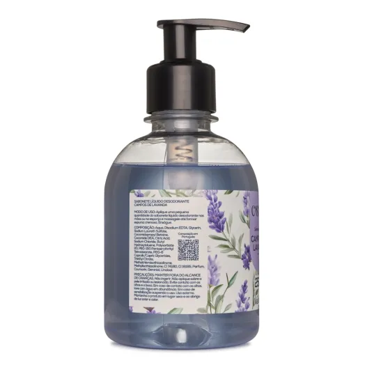 Produto Sabonete Líquido Desodorante. Campos de Lavanda Caszulo - 250ml 