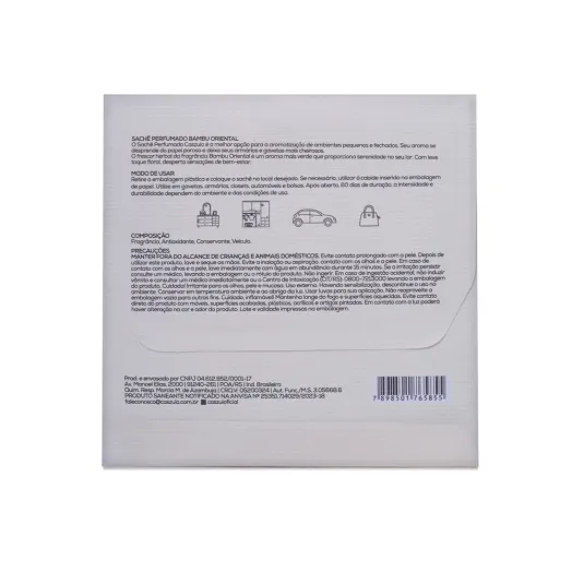 Sachê Perfumado Bambu Oriental Caszulo - 20g Produto Sachê Perfumado Bambu Oriental Caszulo - 20g