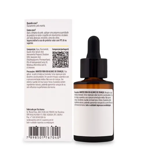 V.Skin Sérum Controle de Oleosidade Via Aroma - 30 ml Produto V.Skin Sérum Controle de Oleosidade Via Aroma - 30 ml