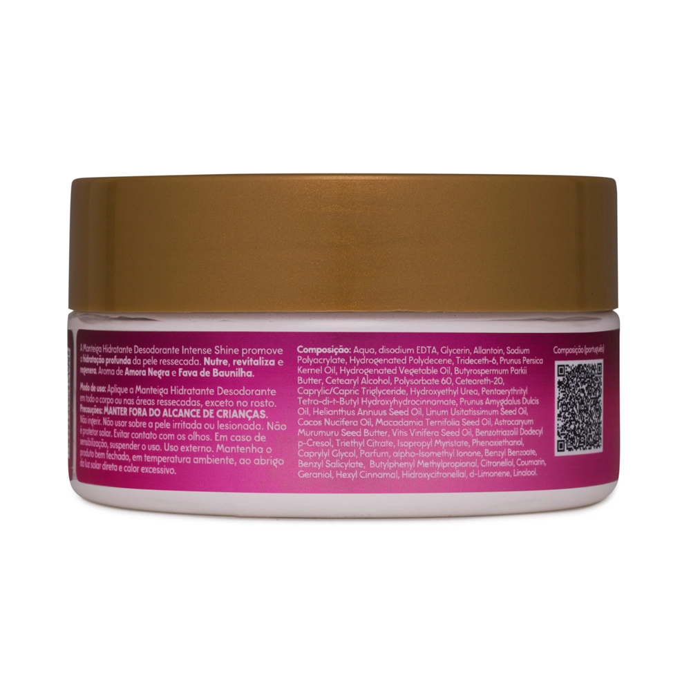 Manteiga Hidratante Desodorante Intense Shine Via Aroma - 200g Traseira