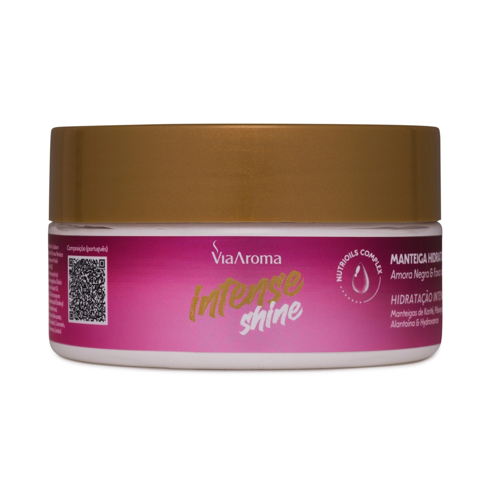 Manteiga Hidratante Desodorante Intense Shine Via Aroma - 200g Frente