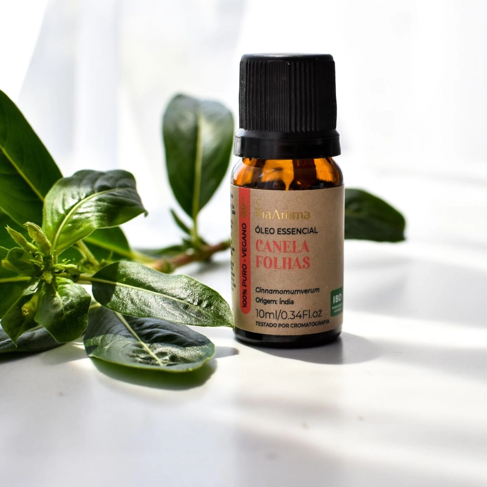 Ãleo Essencial Canela Folhas Via Aroma - 10ml Produzida Ãleo Essencial Canela Folhas Via Aroma - 10ml Produzida