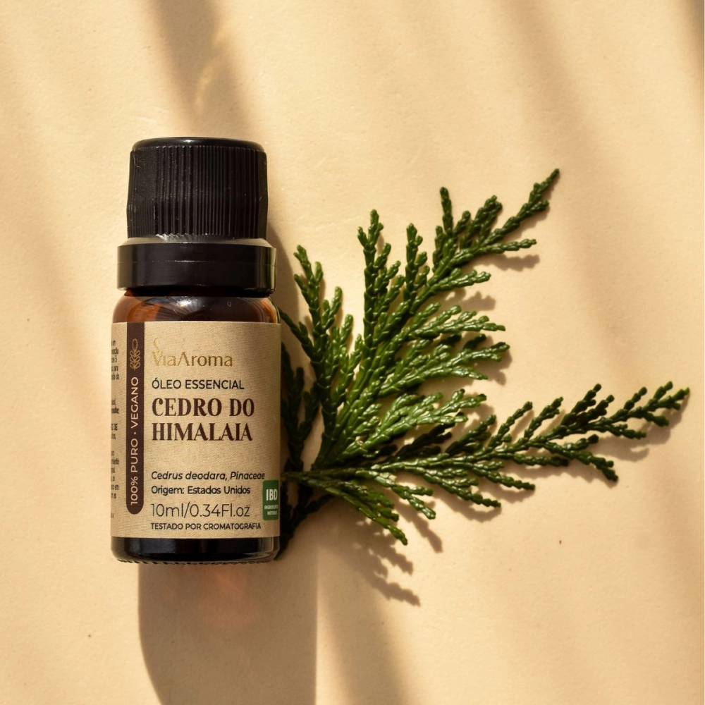 Ã“leo Essencial Cedro do Himalaia Via Aroma - 10 ml Produzida