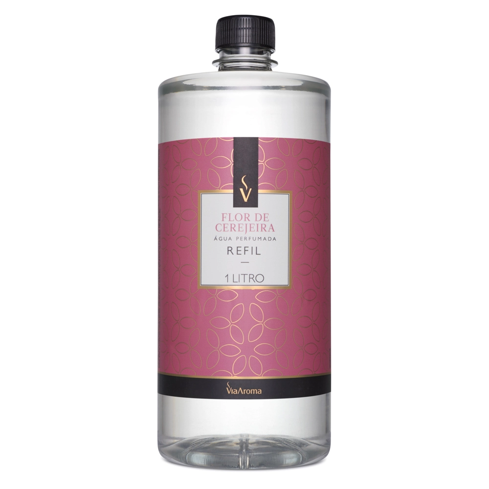 Refil Água Perfumada Flor de Cerejeira Via Aroma - 1l frente