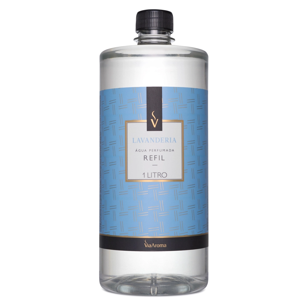 Refil Água Perfumada Lavanderia Via Aroma - 1l frente