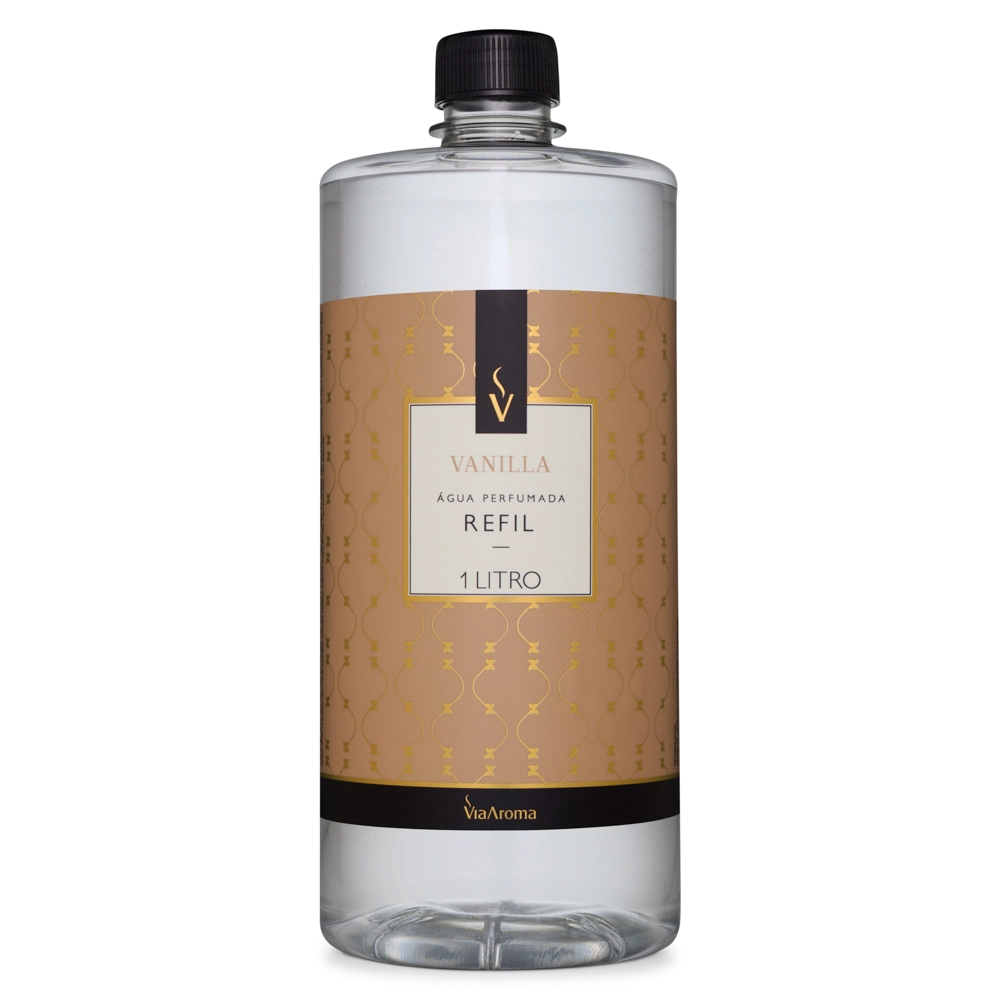 Refil Água Perfumada Vanilla Via Aroma - 1L Frente