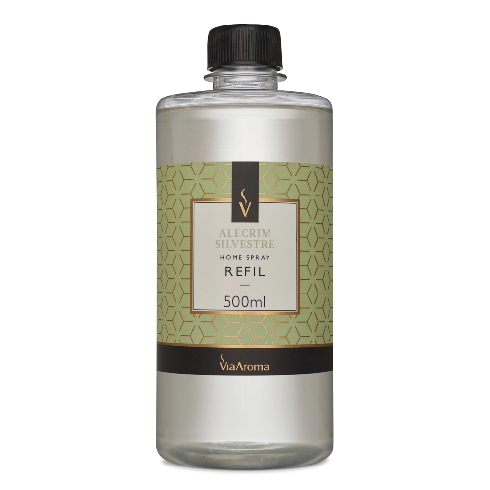 Refil para Home Spray Alecrim Silvestre Via Aroma - 500ml Frente Refil para Home Spray Alecrim Silvestre Via Aroma - 500ml Frente