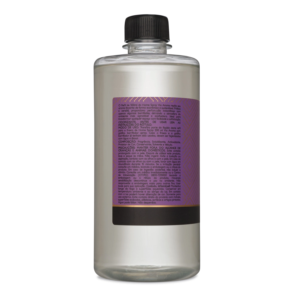 Refil para Home Spray Lavanda Francesa Via Aroma - 500ml Traseira Refil para Home Spray Lavanda Francesa Via Aroma - 500ml Traseira