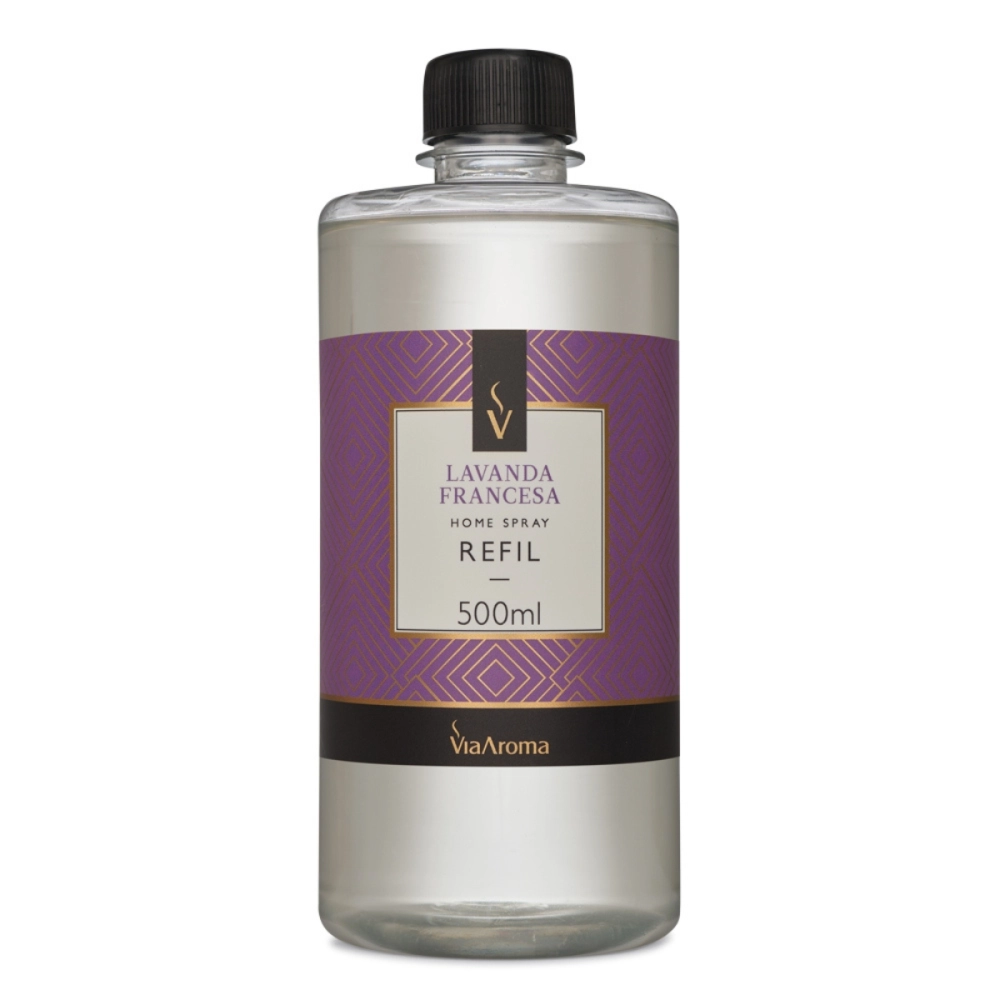 Refil para Home Spray Lavanda Francesa Via Aroma - 500ml Frente