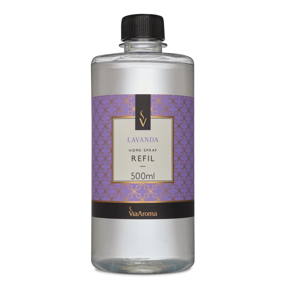 Refil para Home Spray Lavanda Via Aroma - 500ml Frente Refil para Home Spray Lavanda Via Aroma - 500ml Frente
