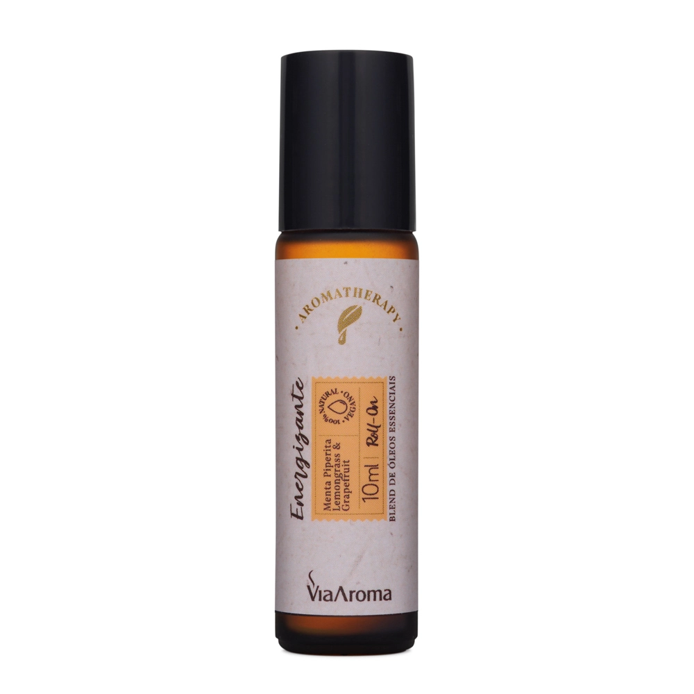 Roll-On Blend Ãleos Essenciais Energia Via Aroma - 10ml Frente Roll-On Blend Ãleos Essenciais Energia Via Aroma - 10ml Frente