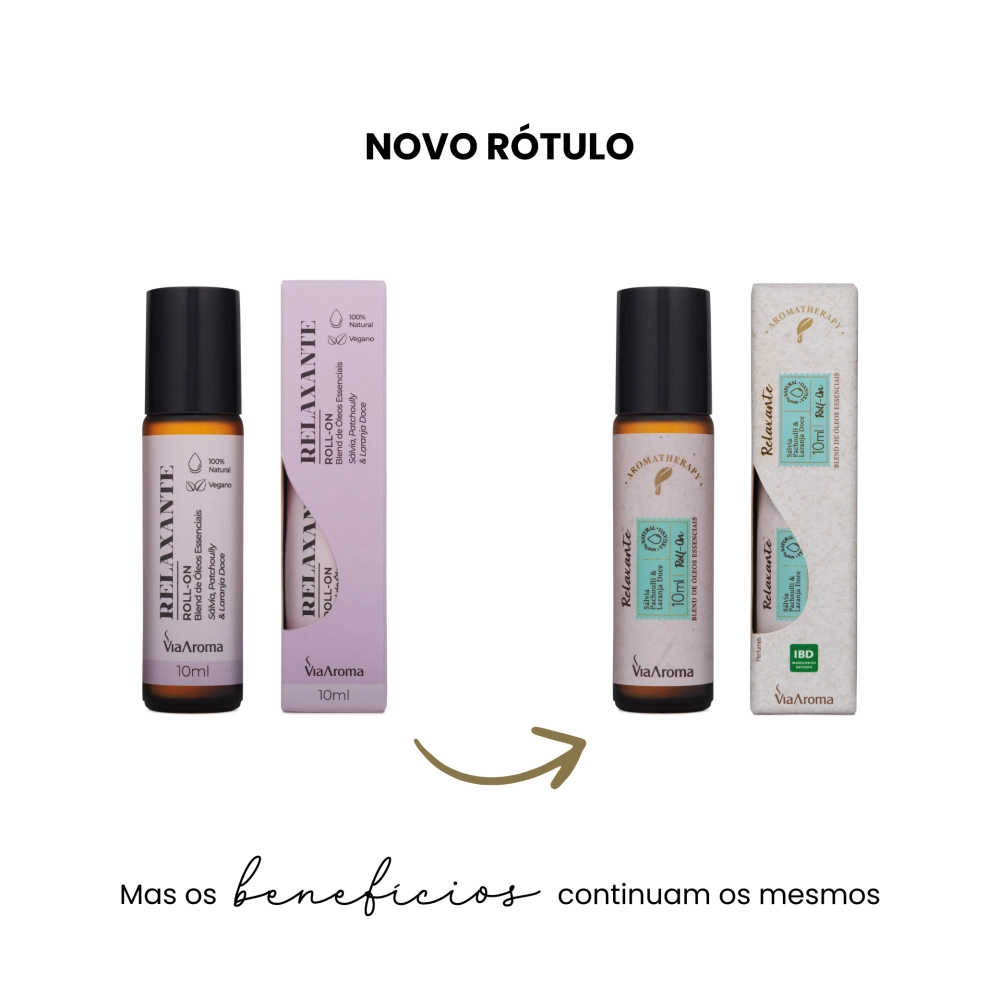 Roll-On Blend Ãleos Essenciais Relaxante Via Aroma - 10ml Antes e depois Roll-On Blend Ãleos Essenciais Relaxante Via Aroma - 10ml Antes e depois