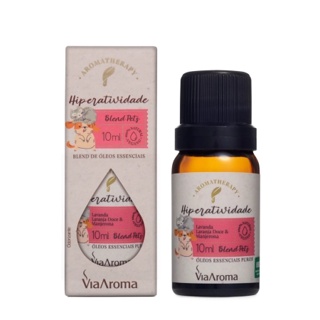 Blend de Óleos Essenciais Pets Hiperatividade Via Aroma - 10ml