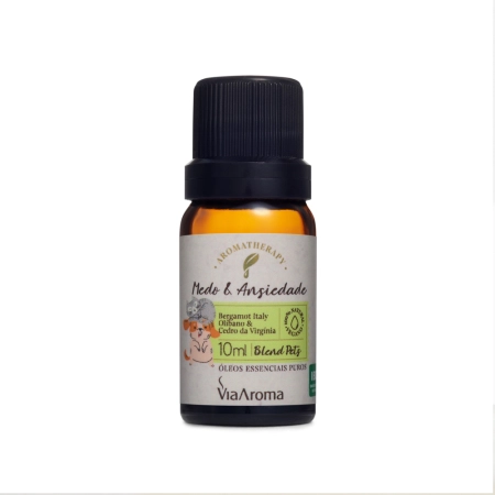 Blend de Ãleos Essenciais Pets Medo e Ansiedade Via Aroma - 10ml