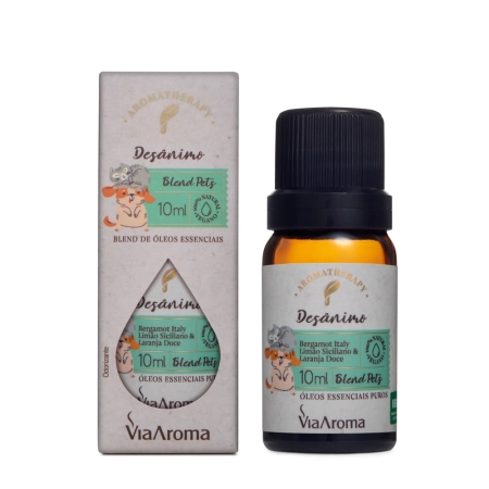 Blend de Ãleos Essenciais Pets Desânimo Via Aroma - 10ml