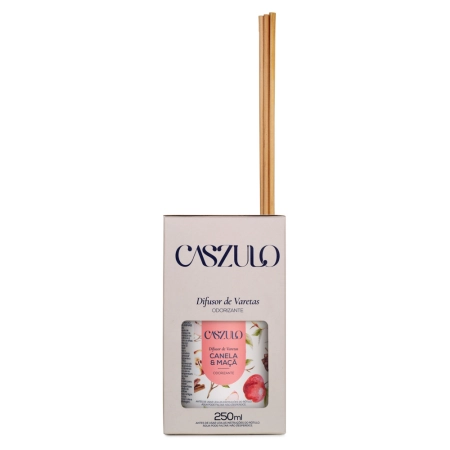 Difusor de Varetas Canela e Maçã Caszulo - 250ml