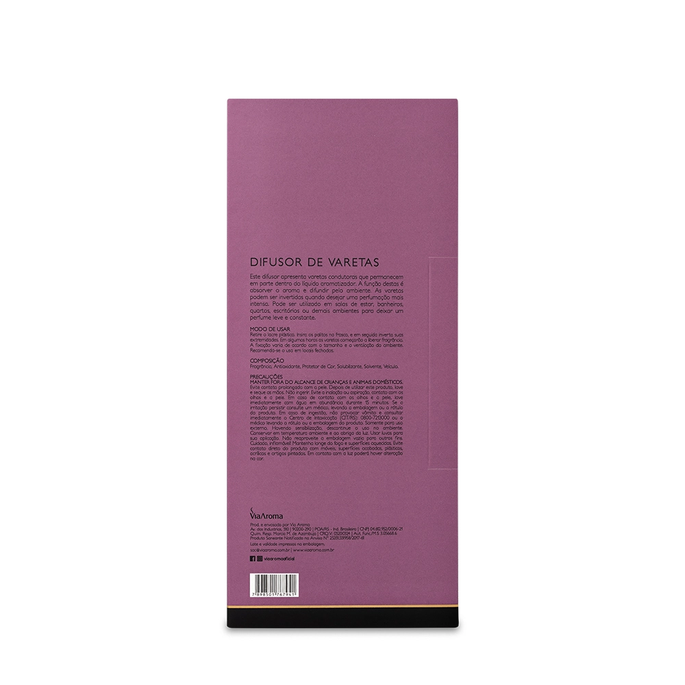 Difusor de Varetas Lavanda Francesa Via Aroma - 200ml