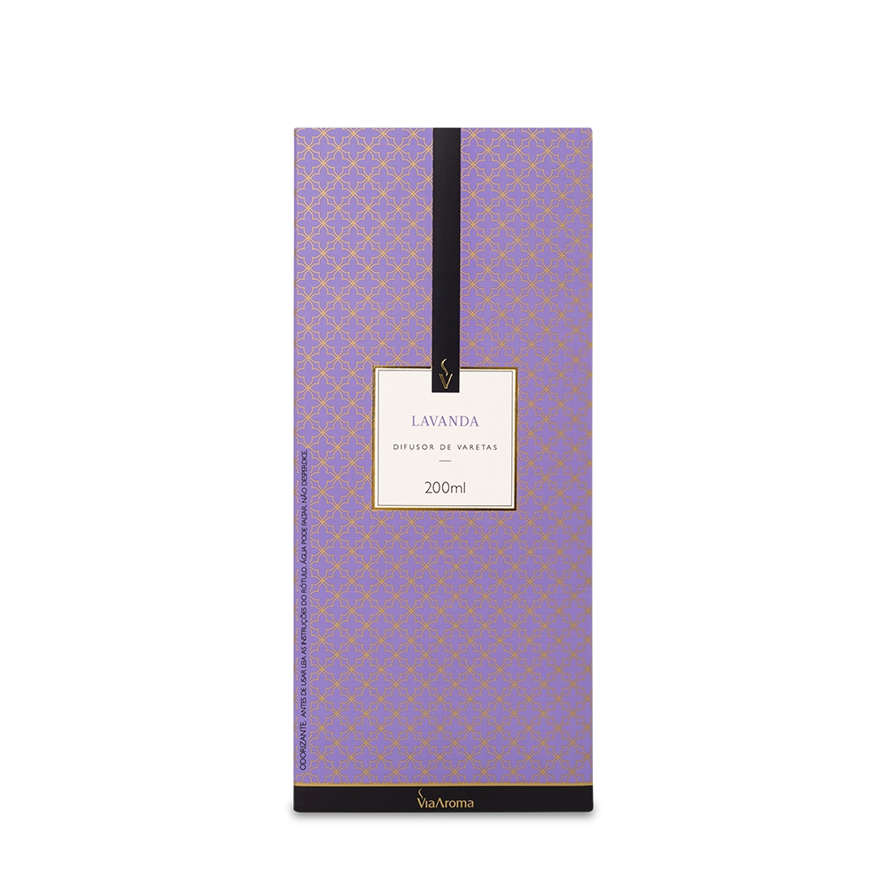 Difusor de Varetas Lavanda Via Aroma - 200ml