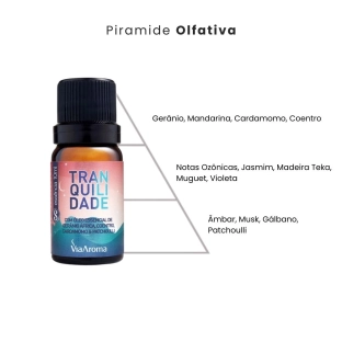 Ess&Atilde;&ordf;ncia Tranquilidade (Sensa&Atilde;&sect;&Atilde;&micro;es) Via Aroma - 10ml