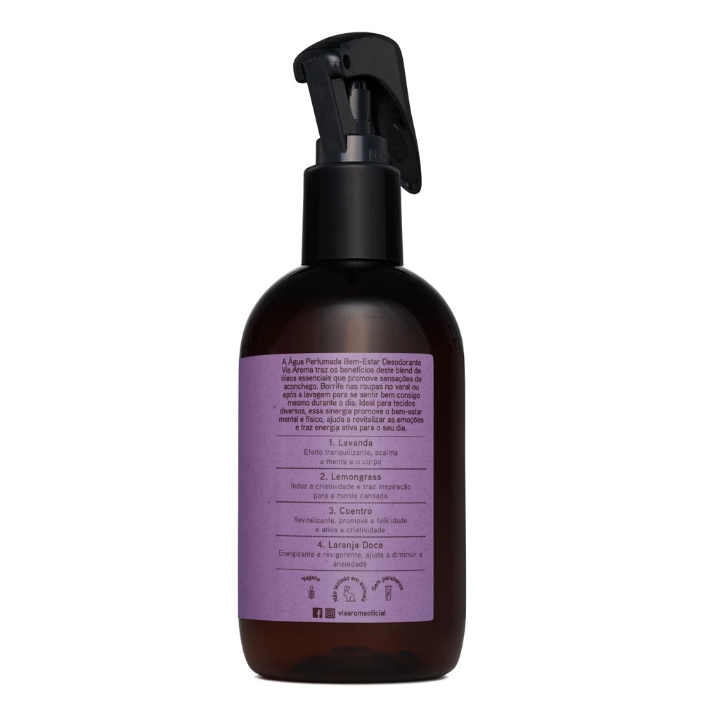 Ãgua Perfumada Bem-Estar Aromatherapy Via Aroma - 250ml