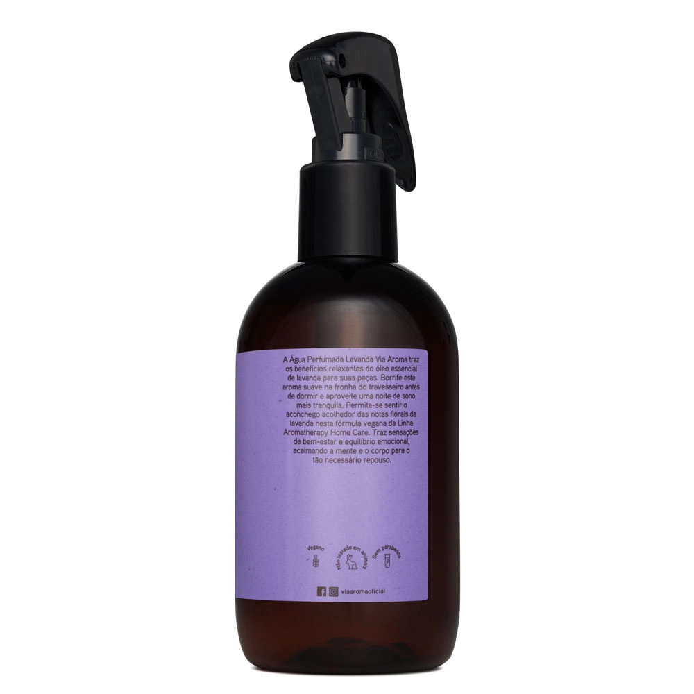 Água Perfumada Aromatherapy  Lavanda Via Aroma - 250ml