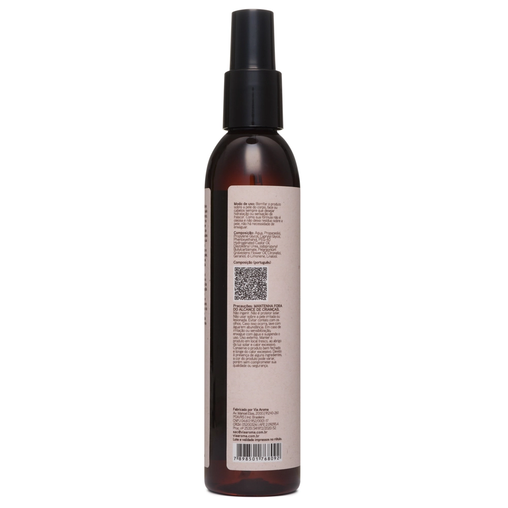 Água Termal com Óleo Essencial de Gerânio Via Aroma - 200ml