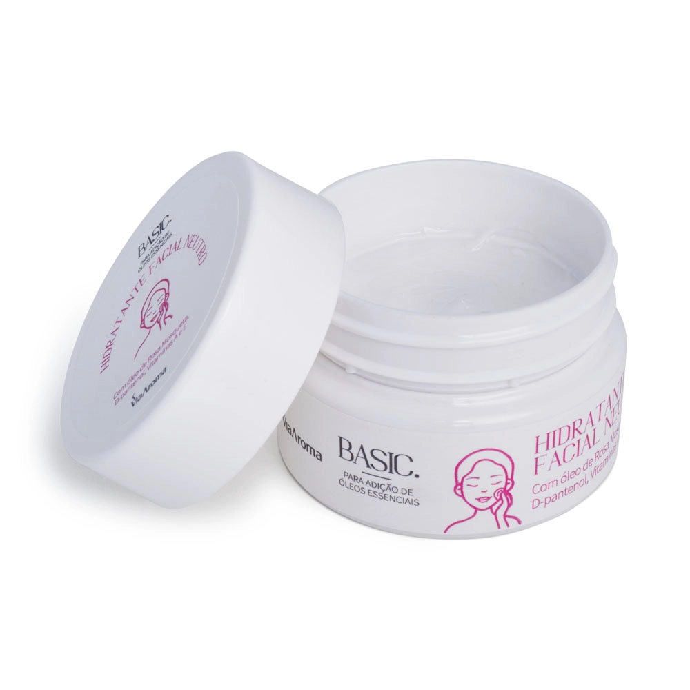 Hidratante Facial Neutro Linha Basic Via Aroma – 100g