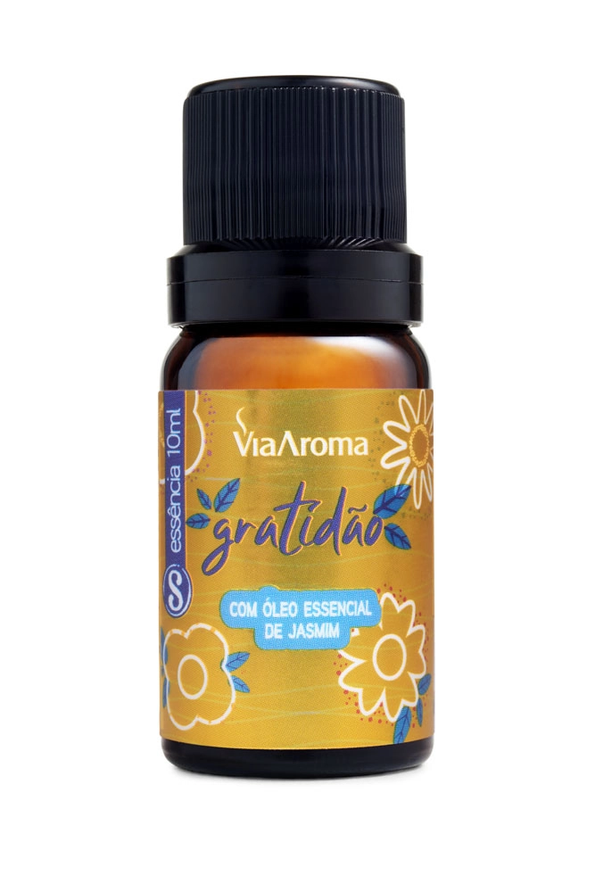 Kit Aromatizador Elétrico Matte Black mais Essência Via Aroma - Gratidão