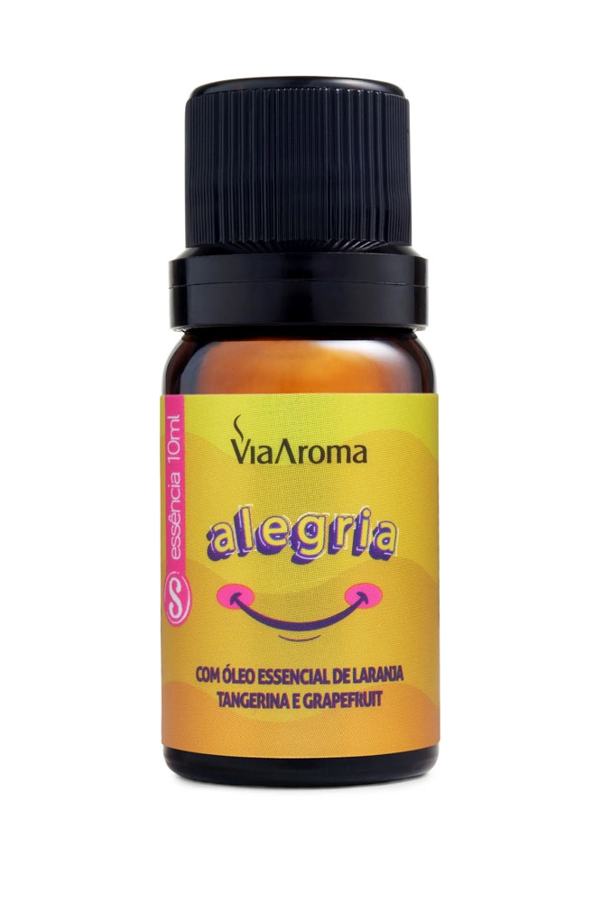 Kit Aromatizador Elétrico USB mais Blend Foco e Essência Alegria Via Aroma