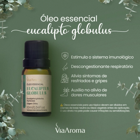Óleo Essencial Eucaliptus Globulus Via Aroma - 10ml