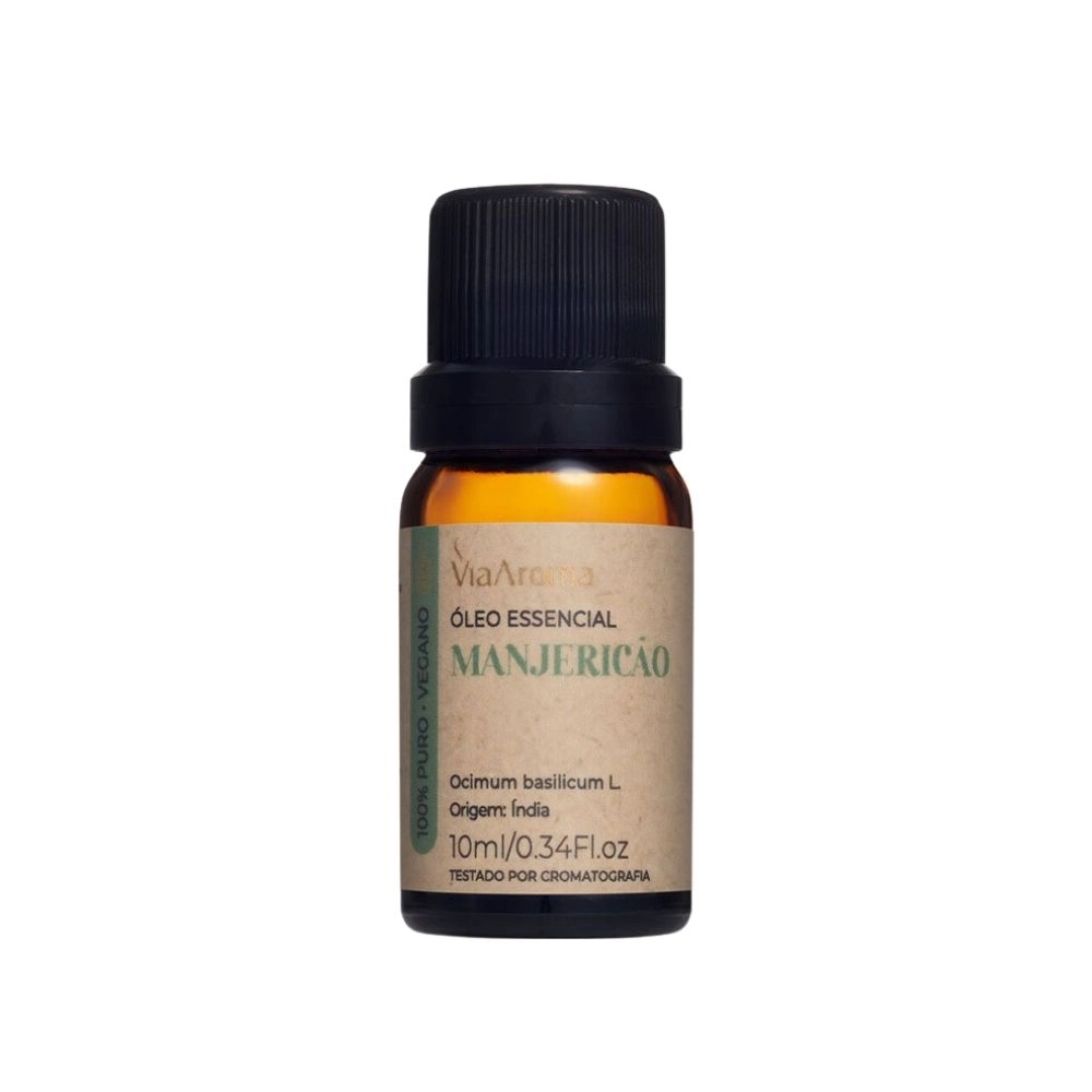 Óleo Essencial Manjericão Via Aroma - 10ml