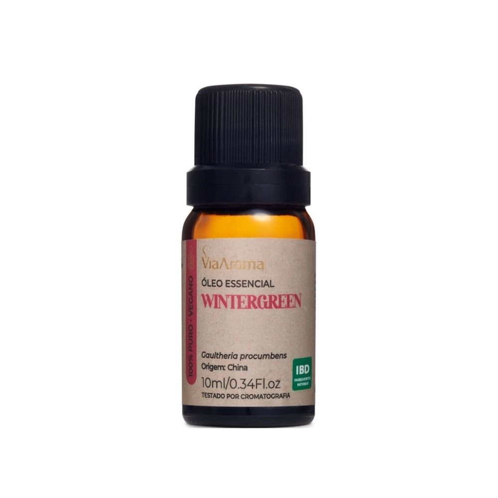 Ãleo Essencial Wintergreen Via Aroma - 10ml