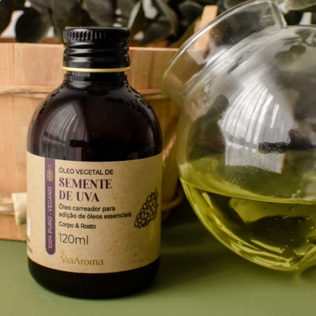 Ã“leo Vegetal Semente de Uva Via Aroma - 120ml