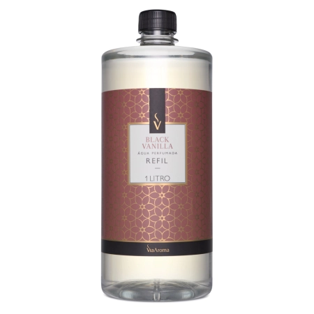 Refil Ãgua Perfumada Black Vanilla Via Aroma - 1l