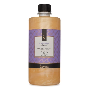 Produto Refil Sabonete Líquido Desodorante Lavanda Via Aroma - 500ml