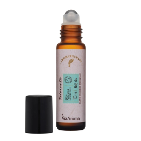 Roll-On Blend Ãleos Essenciais Relaxante Via Aroma - 10ml