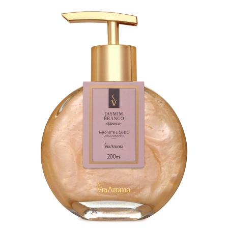 Sabonete Líquido Desodorante Jasmim Branco Via Aroma - 200ml